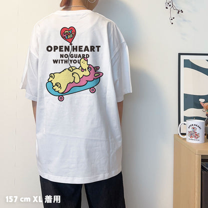 【期間限定！4/19まで販売中】 〈OPEN HEART♡〉T-SHIRTS/ 半袖Tシャツ