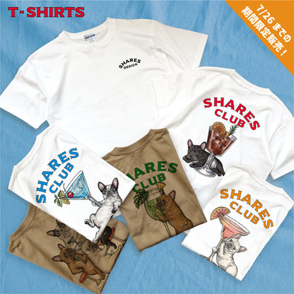 【期間限定！ 7/26 まで販売中】RUUU 描きおろし 〈 SHARES CLUB〉 T-SHIRTS/ 半袖 T シャツ (スタンダード）