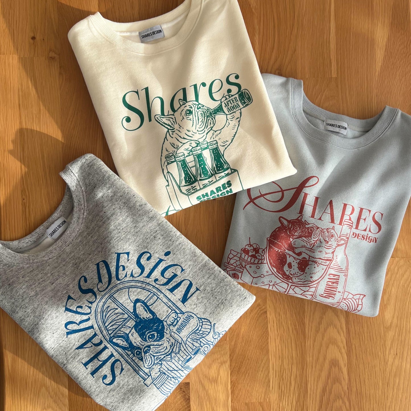 “THE DAY in Slow Time”レディースオーバーサイズスウェット（裏起毛）art by RUUU.