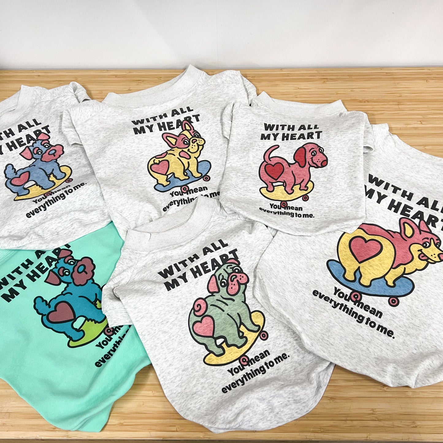 【期間限定！ 2/23 まで販売中】 〈 MY HEART♡〉 DOG T-SHIRTS/ 犬用 T シャツ