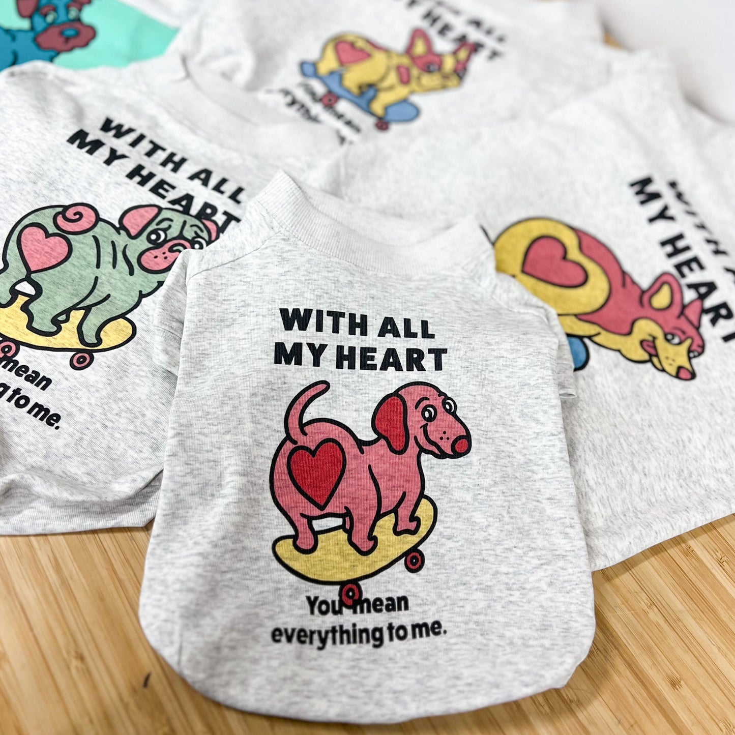 【期間限定！ 2/23 まで販売中】 〈 MY HEART♡〉 DOG T-SHIRTS/ 犬用 T シャツ