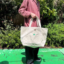 画像をギャラリービューアに読み込む, FB FACE 1P EMB 1DAY BIG TOTE BAG【バイカラー】
