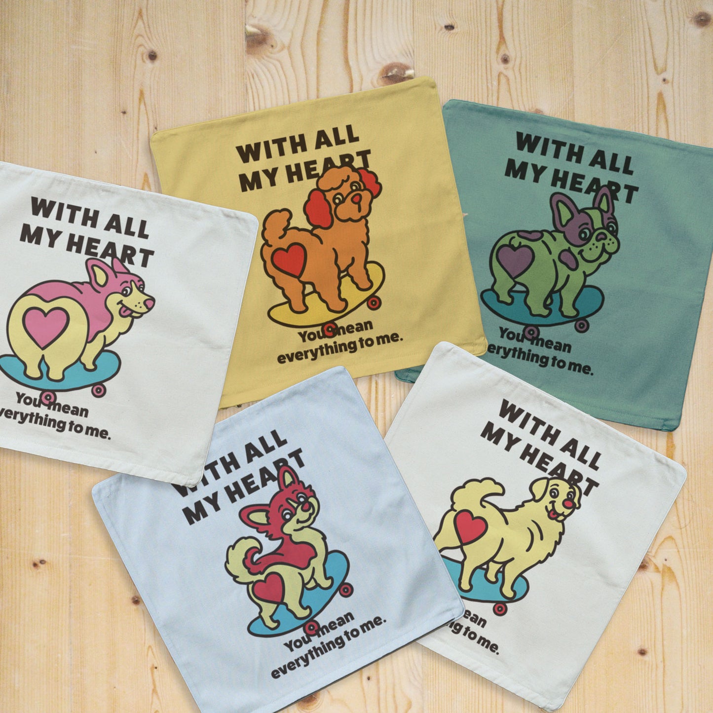 【期間限定！ 2/23 まで販売中】 〈 MY HEART♡〉 CUSHION COVER/ クッションカバー（送料無料）