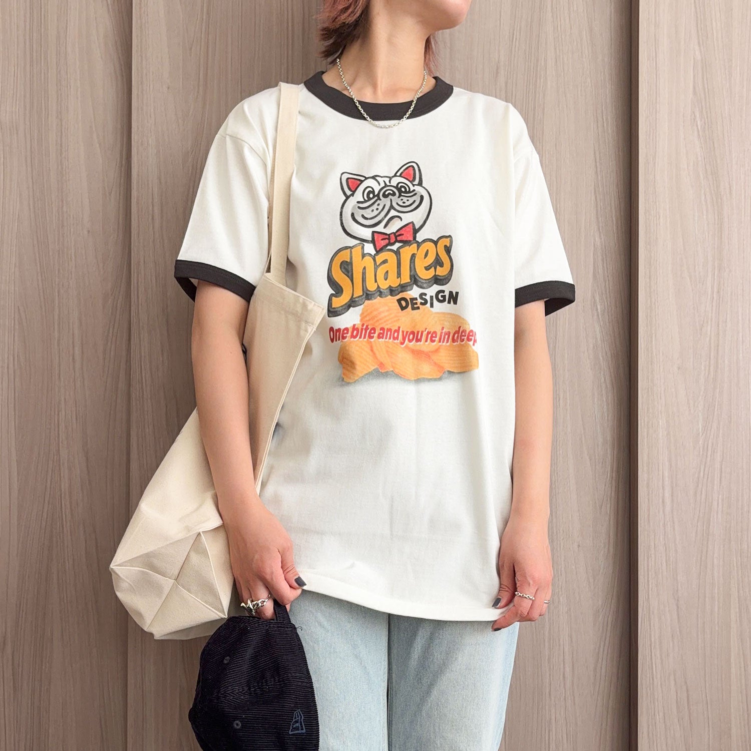 期間限定！ 6/14 まで販売中】 〈 OYATSU TIME〉RINGER T-SHIRTS