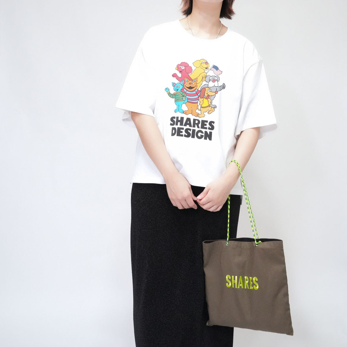 【期間限定！8/31まで販売中】〈 SHARES STREET〉COLOR type  レディース ビッグTシャツ