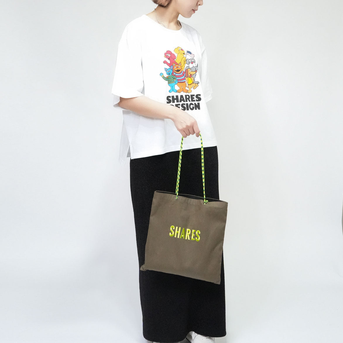 【期間限定！8/31まで販売中】〈 SHARES STREET〉COLOR type  レディース ビッグTシャツ