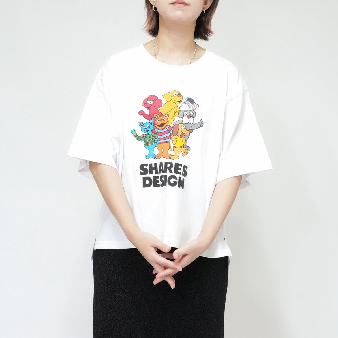 【期間限定！8/31まで販売中】〈 SHARES STREET〉COLOR type  レディース ビッグTシャツ