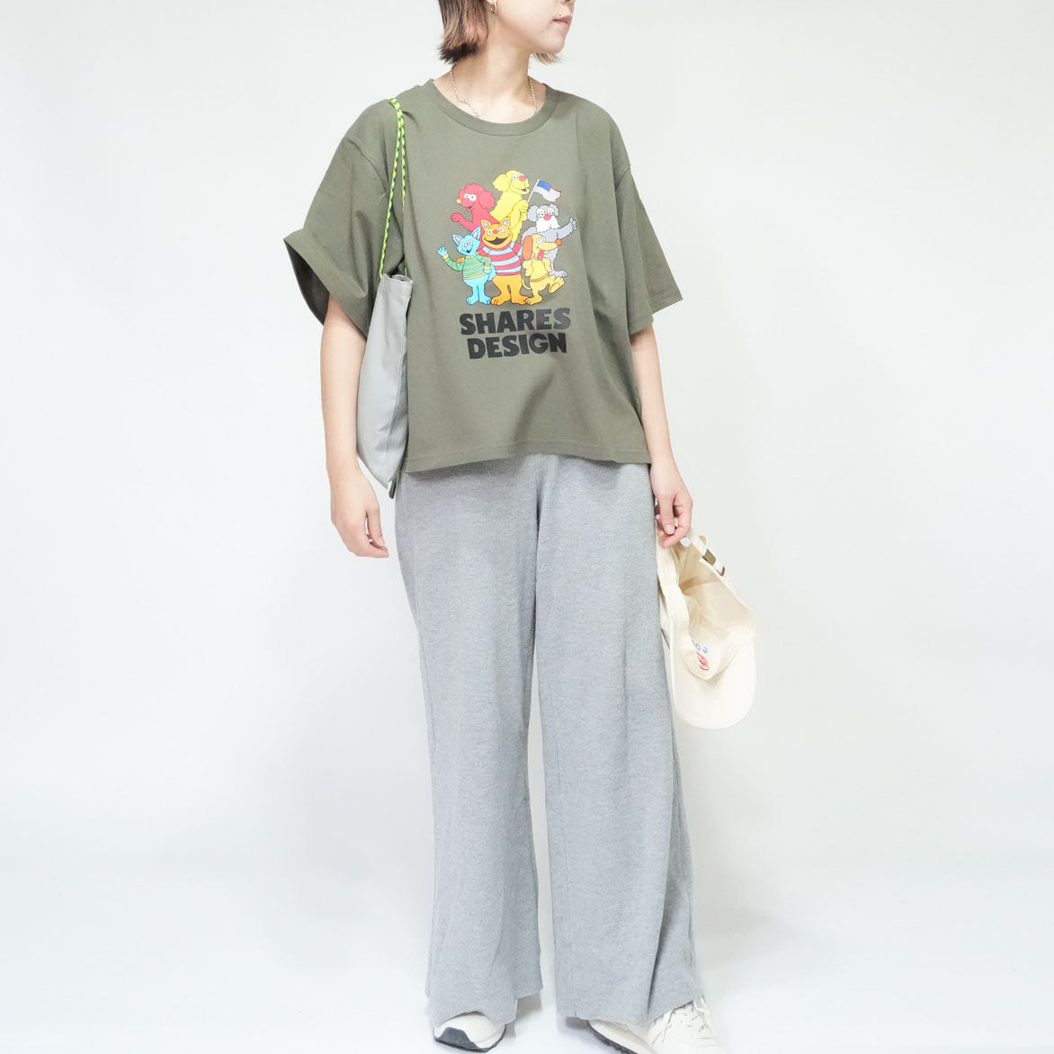 【期間限定！8/31まで販売中】〈 SHARES STREET〉COLOR type  レディース ビッグTシャツ