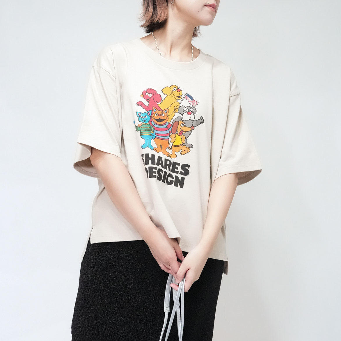 【期間限定！8/31まで販売中】〈 SHARES STREET〉COLOR type  レディース ビッグTシャツ