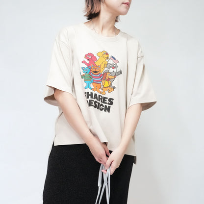 【期間限定！8/31まで販売中】〈 SHARES STREET〉COLOR type  レディース ビッグTシャツ