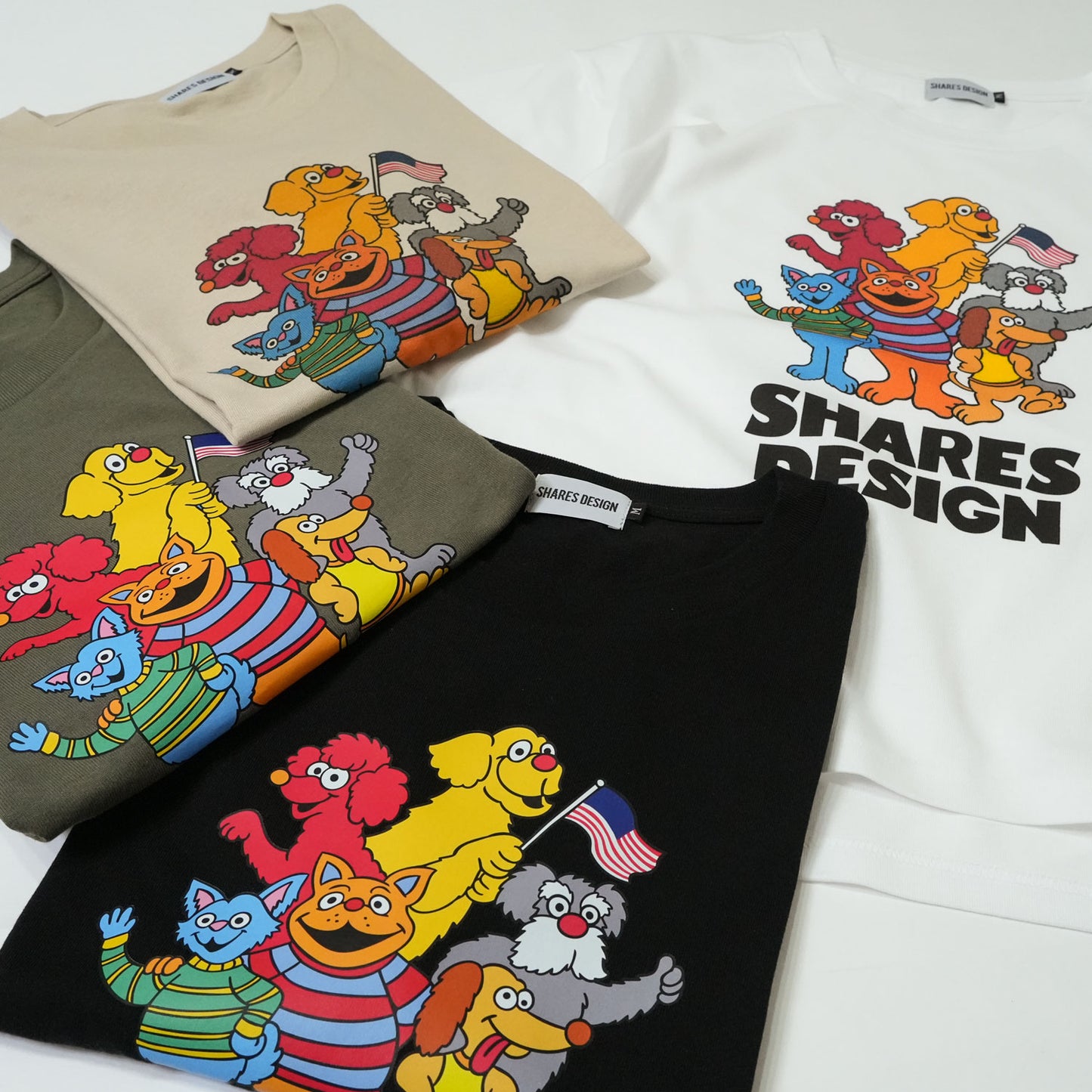 【期間限定！8/31まで販売中】〈 SHARES STREET〉COLOR type  レディース ビッグTシャツ