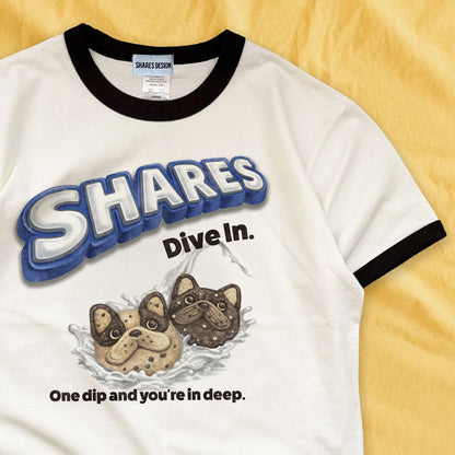 【期間限定！ 6/14 まで販売中】 〈 OYATSU TIME〉RINGER T-SHIRTS/リンガー 半袖 T シャツ