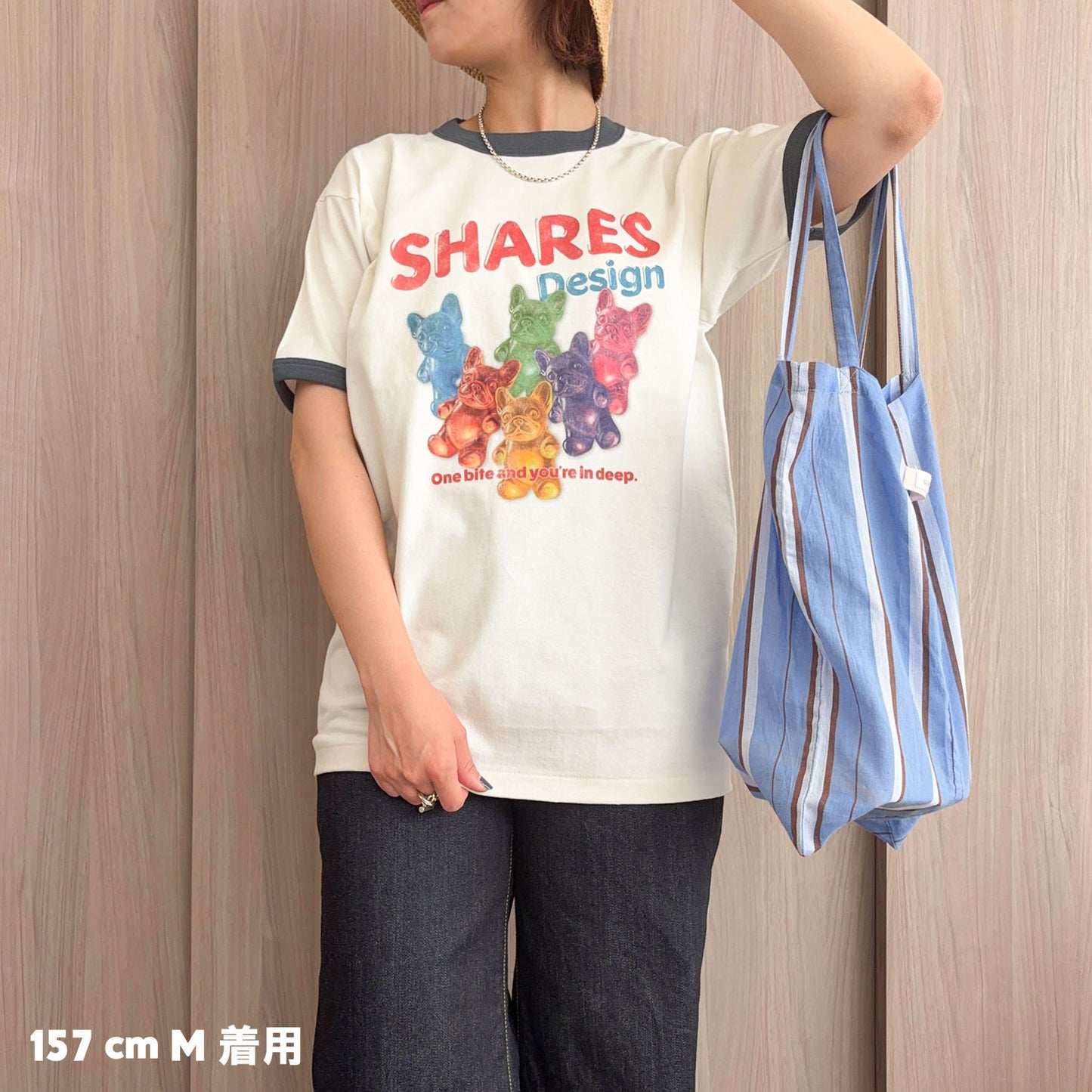 【期間限定！ 6/14 まで販売中】 〈 OYATSU TIME〉RINGER T-SHIRTS/リンガー 半袖 T シャツ