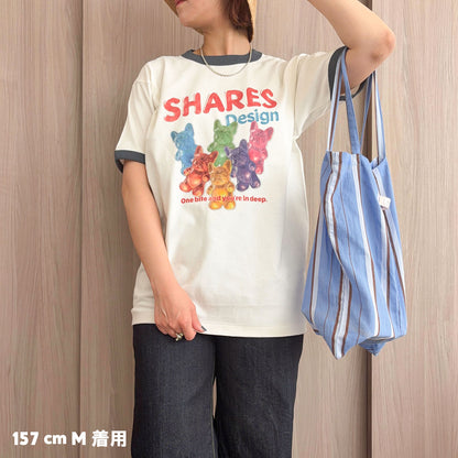 【期間限定！ 6/14 まで販売中】 〈 OYATSU TIME〉RINGER T-SHIRTS/リンガー 半袖 T シャツ