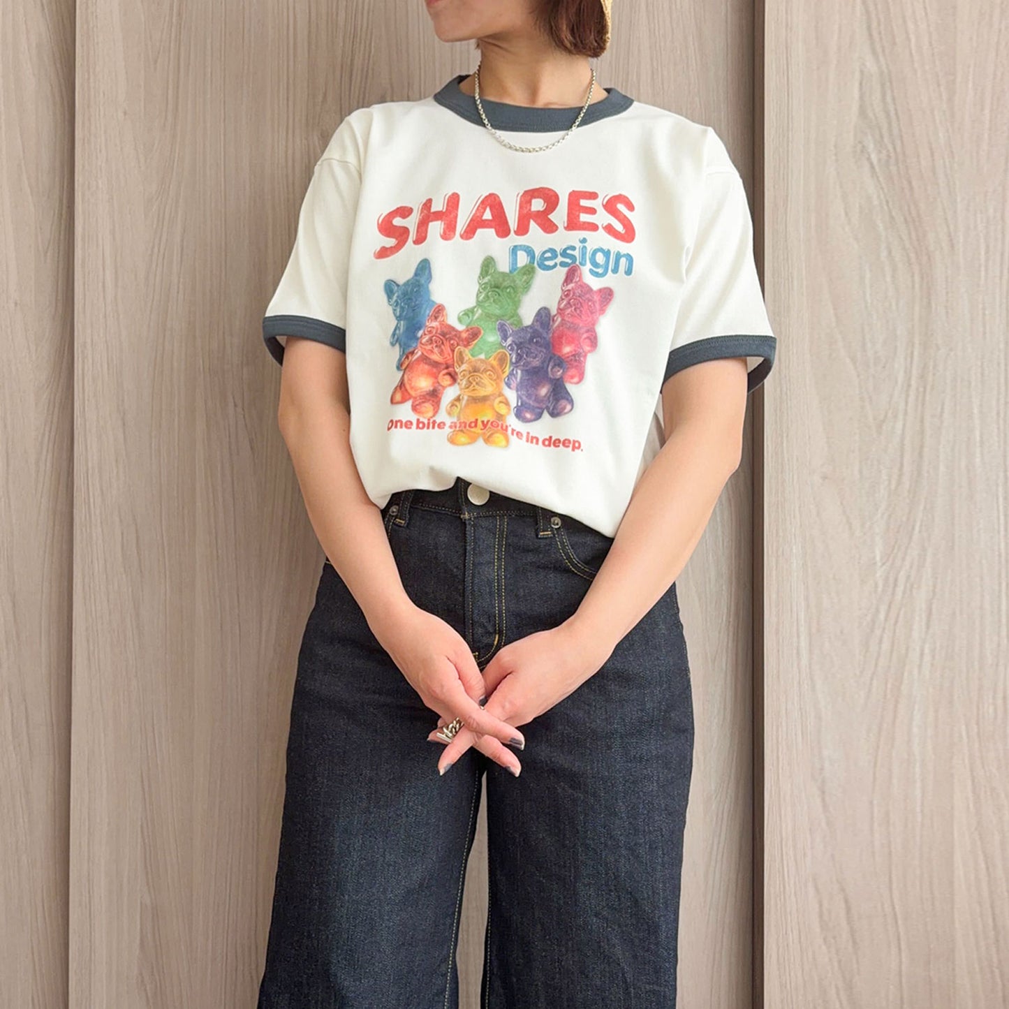 【期間限定！ 6/14 まで販売中】 〈 OYATSU TIME〉RINGER T-SHIRTS/リンガー 半袖 T シャツ