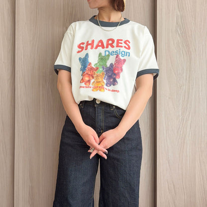 【期間限定！ 6/14 まで販売中】 〈 OYATSU TIME〉RINGER T-SHIRTS/リンガー 半袖 T シャツ