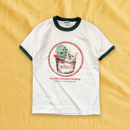 【期間限定！ 6/14 まで販売中】 〈 OYATSU TIME〉RINGER T-SHIRTS/リンガー 半袖 T シャツ