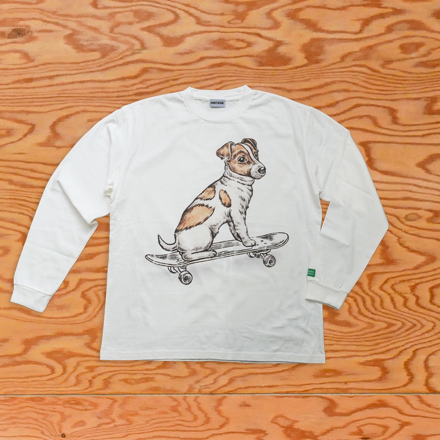 VINTAGE DOG SKATER (JACK RUSSELL TERRIER ) / LONG SLEEVE T-shirts