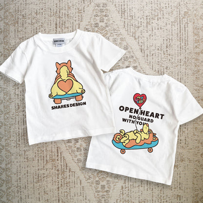 【期間限定！4/19まで販売中】 〈OPEN HEART♡〉T-SHIRTS/ 半袖Tシャツ