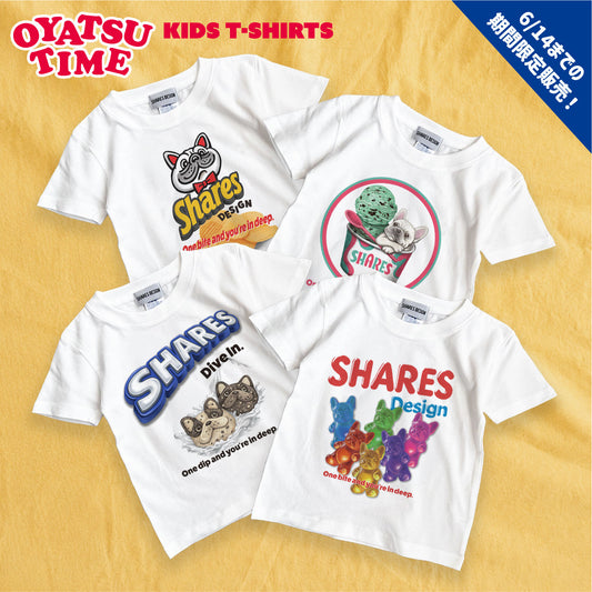 【期間限定！ 6/14 まで販売中】 〈 OYATSU TIME〉KIDST-SHIRTS/ 半袖キッズ T シャツ（送料無料）