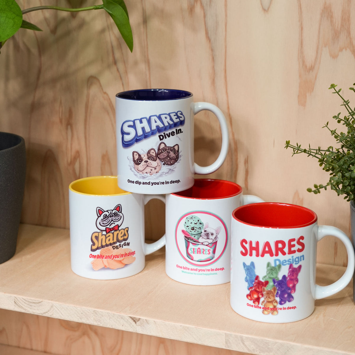 【期間限定！ 10/18 まで販売中】〈 OYATSU TIME〉 MUG CUP/ バイカラーマグカップ