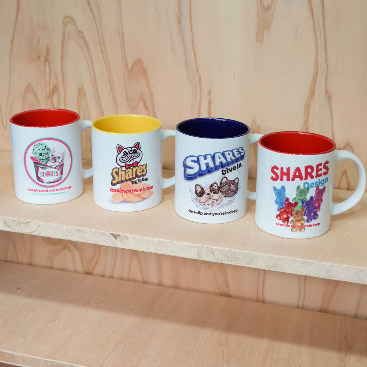 【期間限定！ 10/18 まで販売中】〈 OYATSU TIME〉 MUG CUP/ バイカラーマグカップ