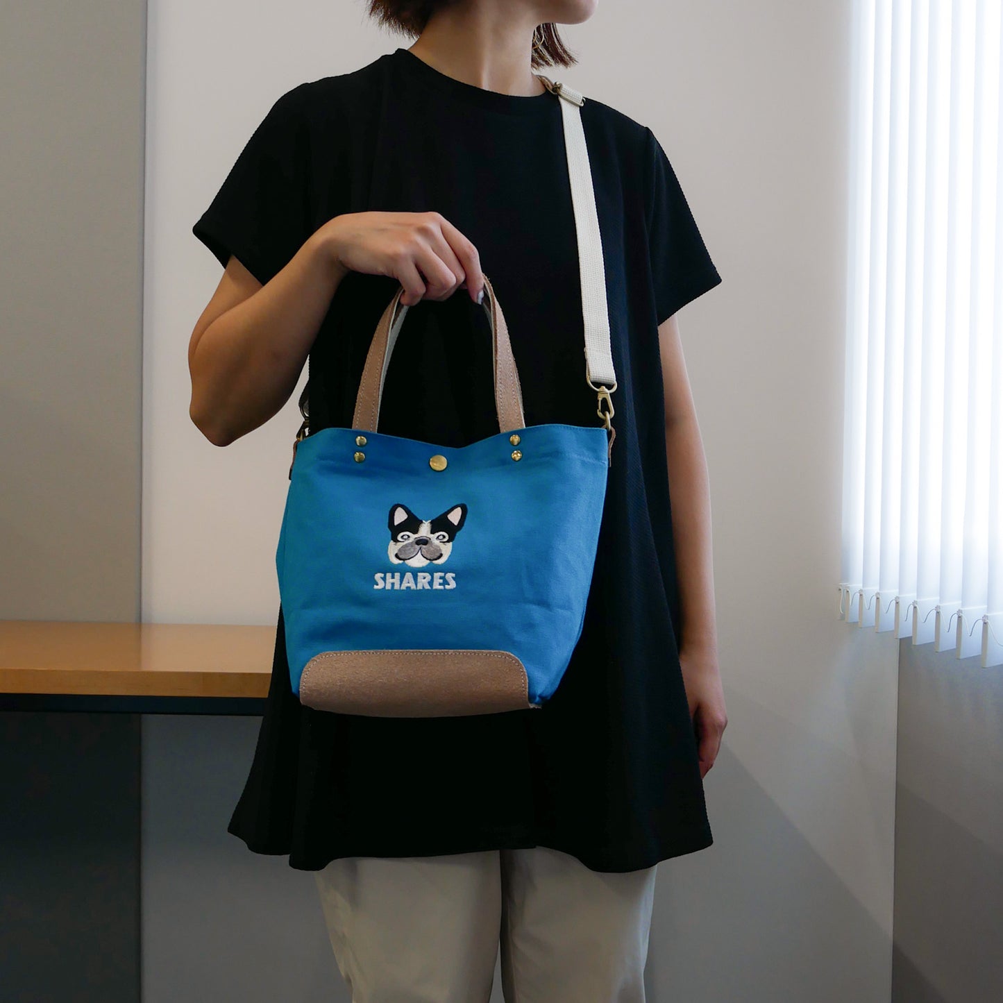 【NAME ORDER】FB FACE EMB 2WAY SHOULDER BAG/名入れオーダー