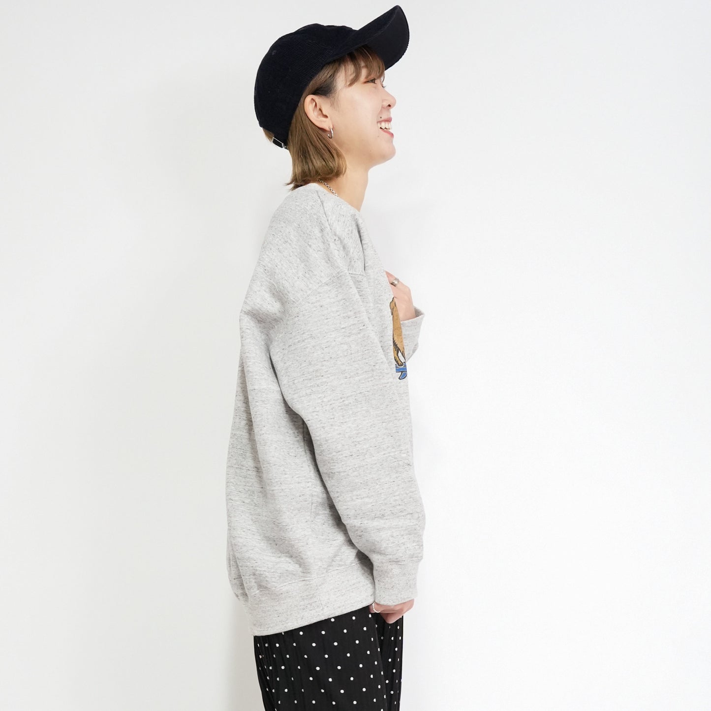 SHARES ALL OVER  LADIES SWEAT / 総柄-レディーススウェット