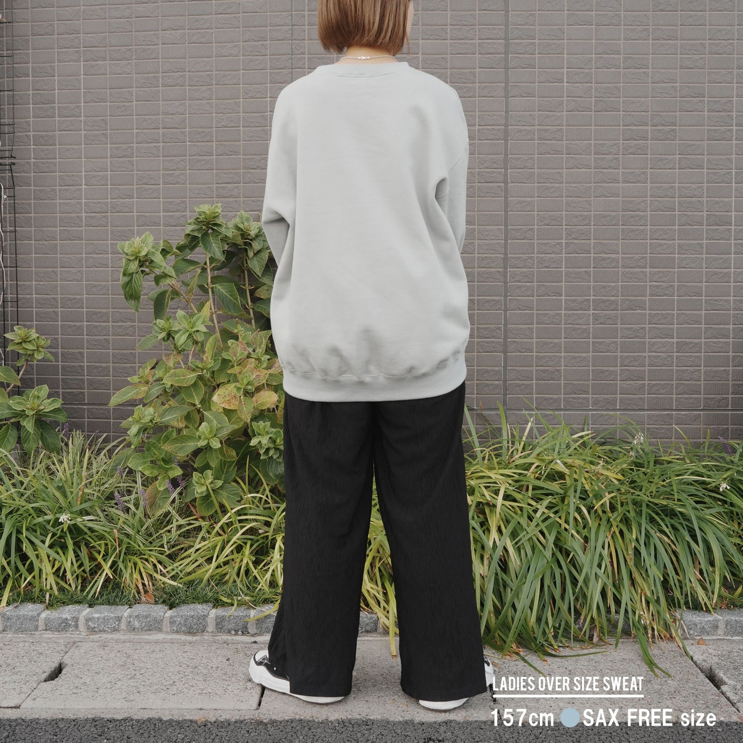 SHARES ALL OVER  LADIES SWEAT / 総柄-レディーススウェット