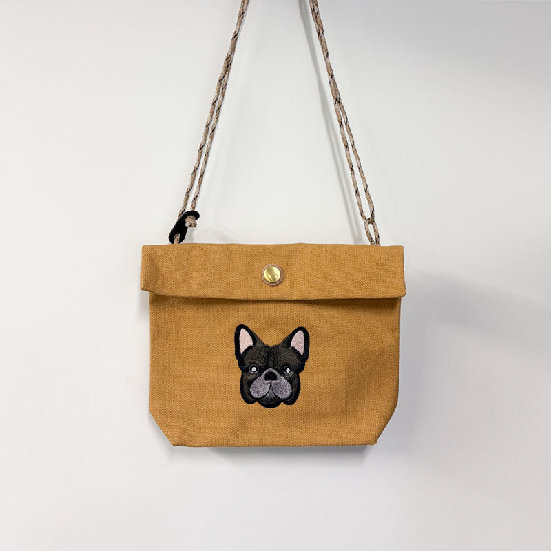FB FACE EMB POCHETTE【Brindle】