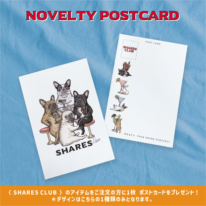 【期間限定！ 7/26 まで販売中】RUUU 描きおろし 〈 SHARES CLUB〉FLAT TOTE BAG / フラットトートバッグ（送料無料）