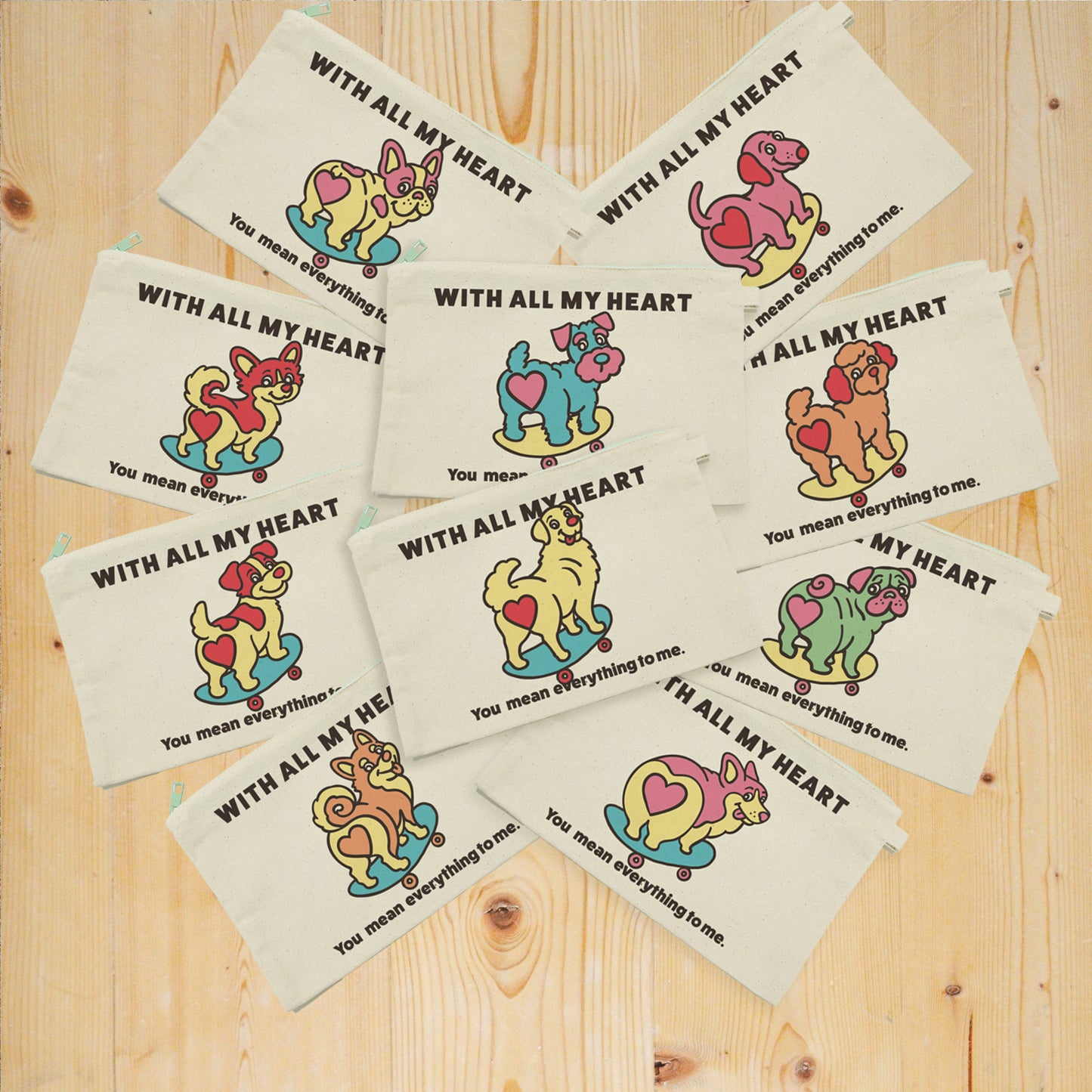 【期間限定！ 2/23 まで販売中】 〈 MY HEART♡〉 POUCH/ ポーチ（送料無料）