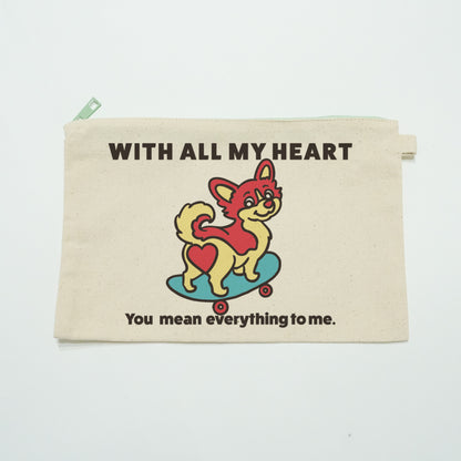 【期間限定！ 2/23 まで販売中】 〈 MY HEART♡〉 POUCH/ ポーチ（送料無料）