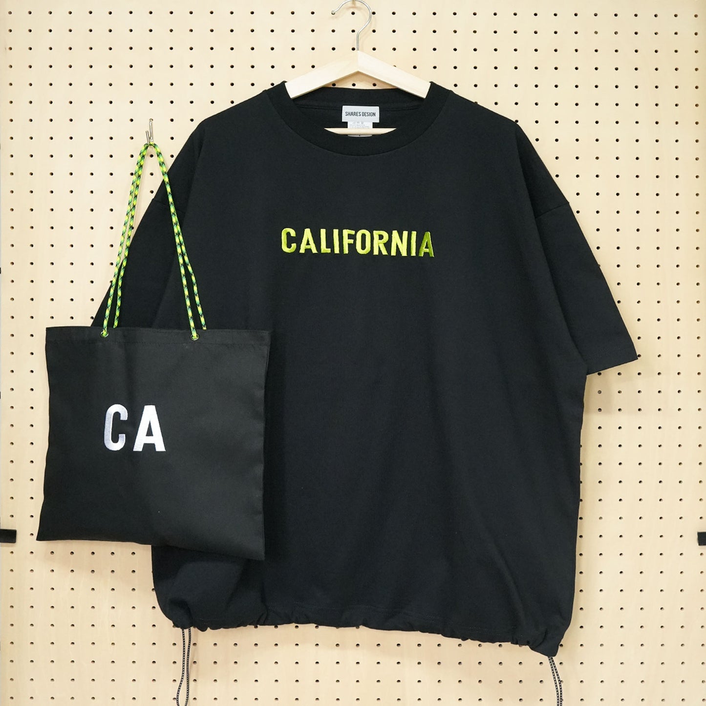 〈期間限定受注生産〉ネーム刺繍セミオーダー【 ドローコード T＋スクエアトートバッグ お得セット】