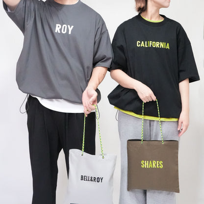 〈期間限定受注生産〉ネーム刺繍セミオーダー【 ドローコード T＋スクエアトートバッグ お得セット】