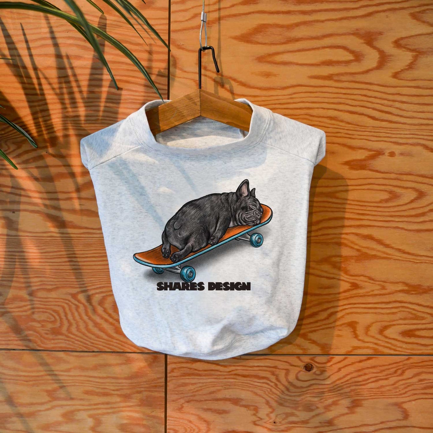 NAP TIME BUHI DOG TEE/FP size【Brindle】