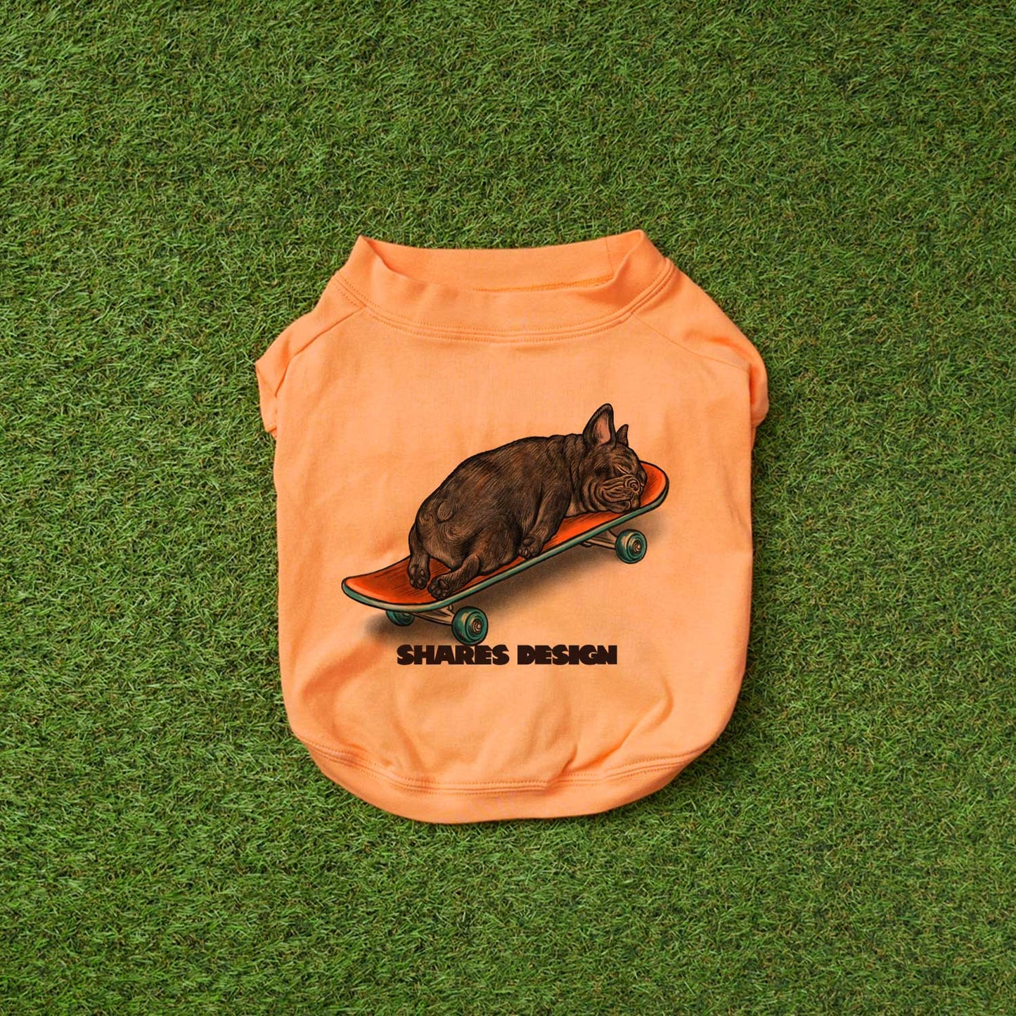 NAP TIME BUHI DOG TEE/FP size【Brindle】