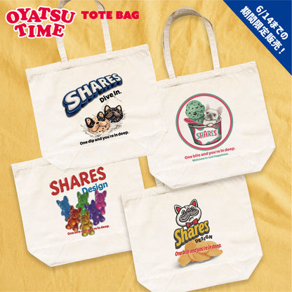 【期間限定！ 6/14 まで販売中】 〈 OYATSU TIME〉BIG TOTE BAG /ビッグトートバッグ（送料無料）