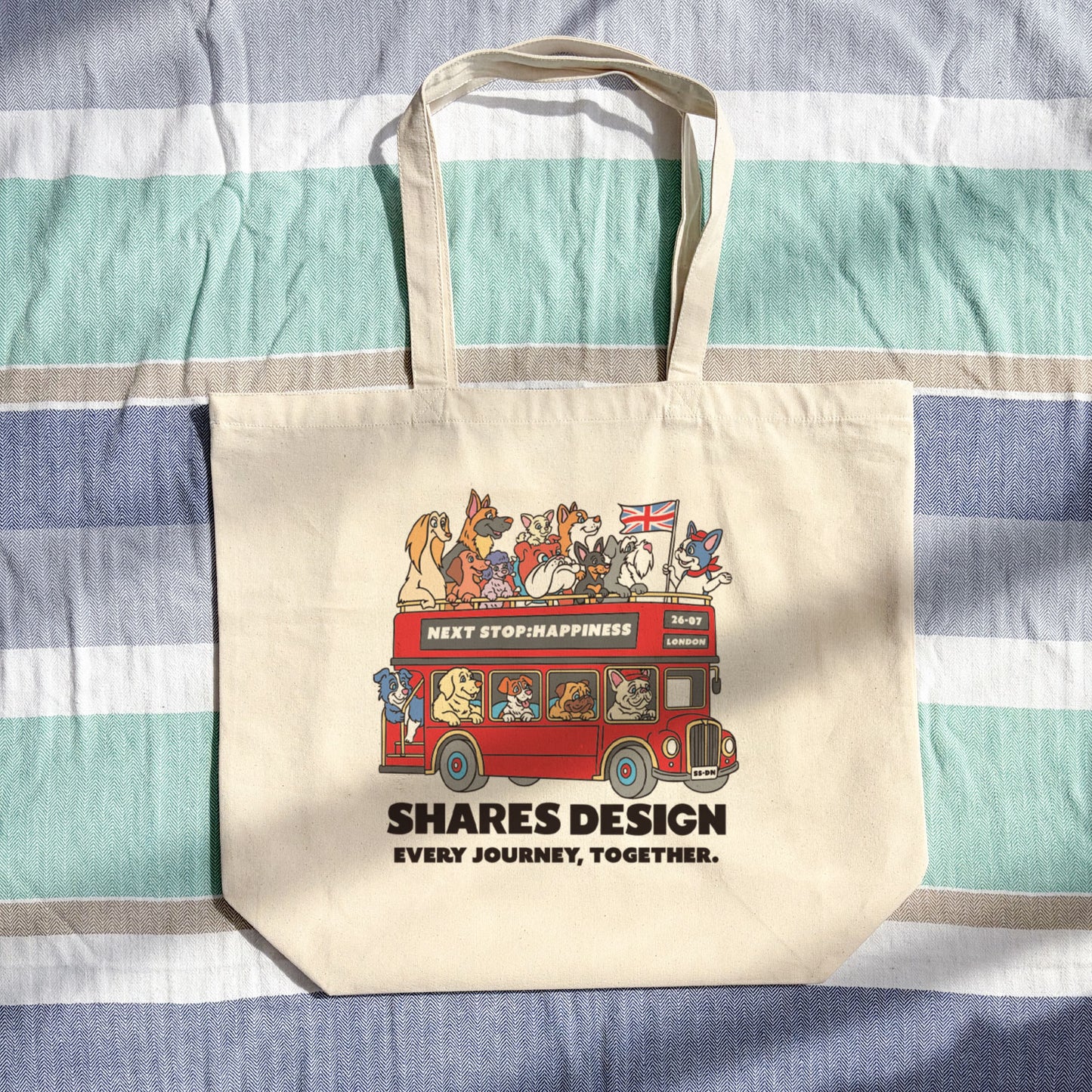 【期間限定！8/17まで販売中】〈 DOGTOON 〉BIG TOTE BAG /ビッグトートバッグ（送料無料）