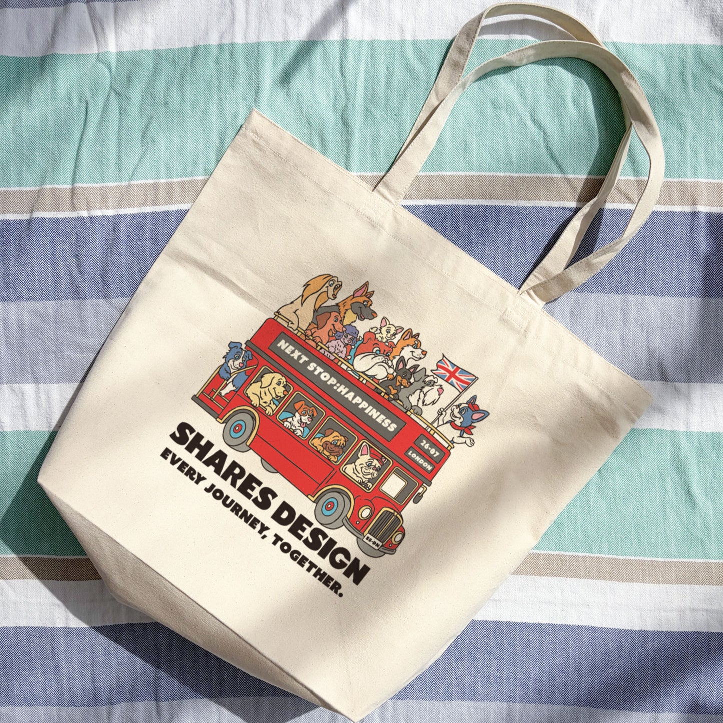 【期間限定！8/17まで販売中】〈 DOGTOON 〉BIG TOTE BAG /ビッグトートバッグ（送料無料）