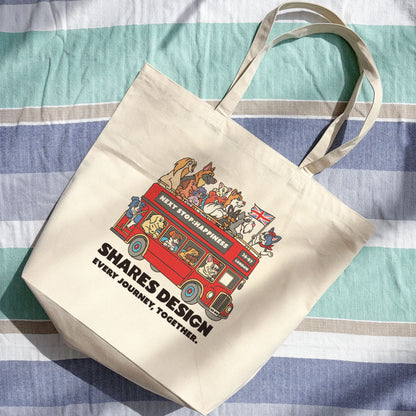【期間限定！8/17まで販売中】〈 DOGTOON 〉BIG TOTE BAG /ビッグトートバッグ（送料無料）