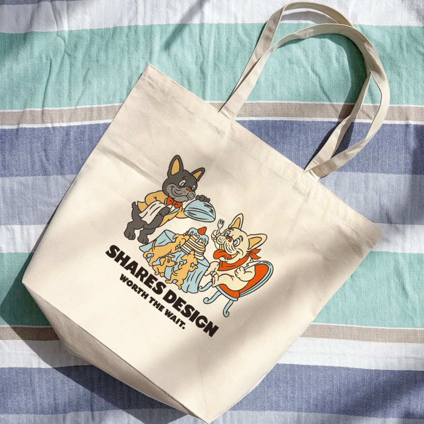 【期間限定！8/17まで販売中】〈 DOGTOON 〉BIG TOTE BAG /ビッグトートバッグ（送料無料）