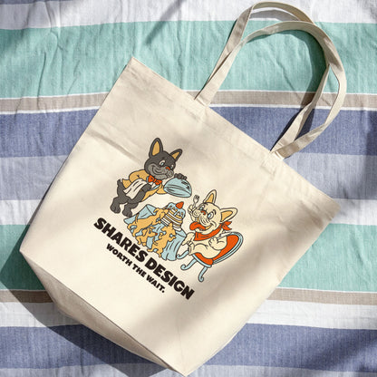 【期間限定！8/17まで販売中】〈 DOGTOON 〉BIG TOTE BAG /ビッグトートバッグ（送料無料）