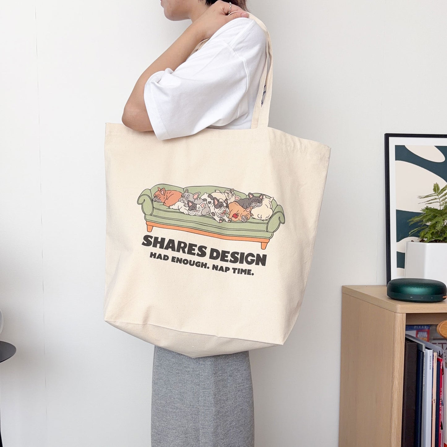 【期間限定！8/17まで販売中】〈 DOGTOON 〉BIG TOTE BAG /ビッグトートバッグ（送料無料）