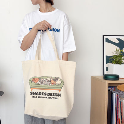 【期間限定！8/17まで販売中】〈 DOGTOON 〉BIG TOTE BAG /ビッグトートバッグ（送料無料）