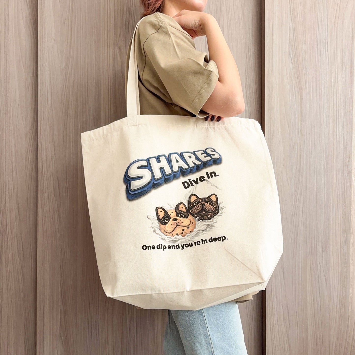 【期間限定！ 6/14 まで販売中】 〈 OYATSU TIME〉BIG TOTE BAG /ビッグトートバッグ（送料無料）