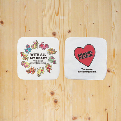 【期間限定！ 2/23 まで販売中】 〈 MY HEART♡〉 HAND TOWEL 2PCS SET/ ハンドタオル 2 枚セット（送料無料）