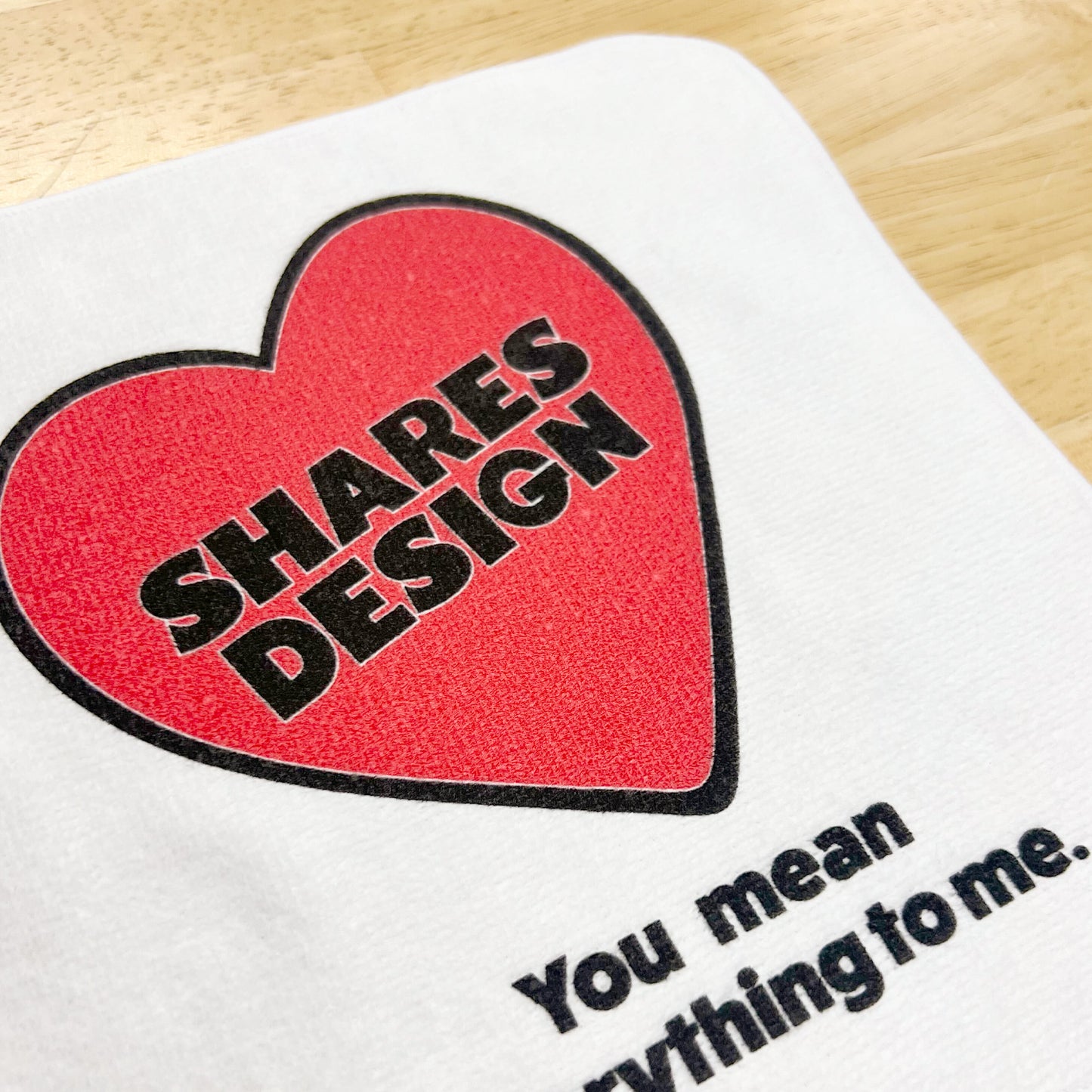 【期間限定！ 2/23 まで販売中】 〈 MY HEART♡〉 HAND TOWEL 2PCS SET/ ハンドタオル 2 枚セット（送料無料）