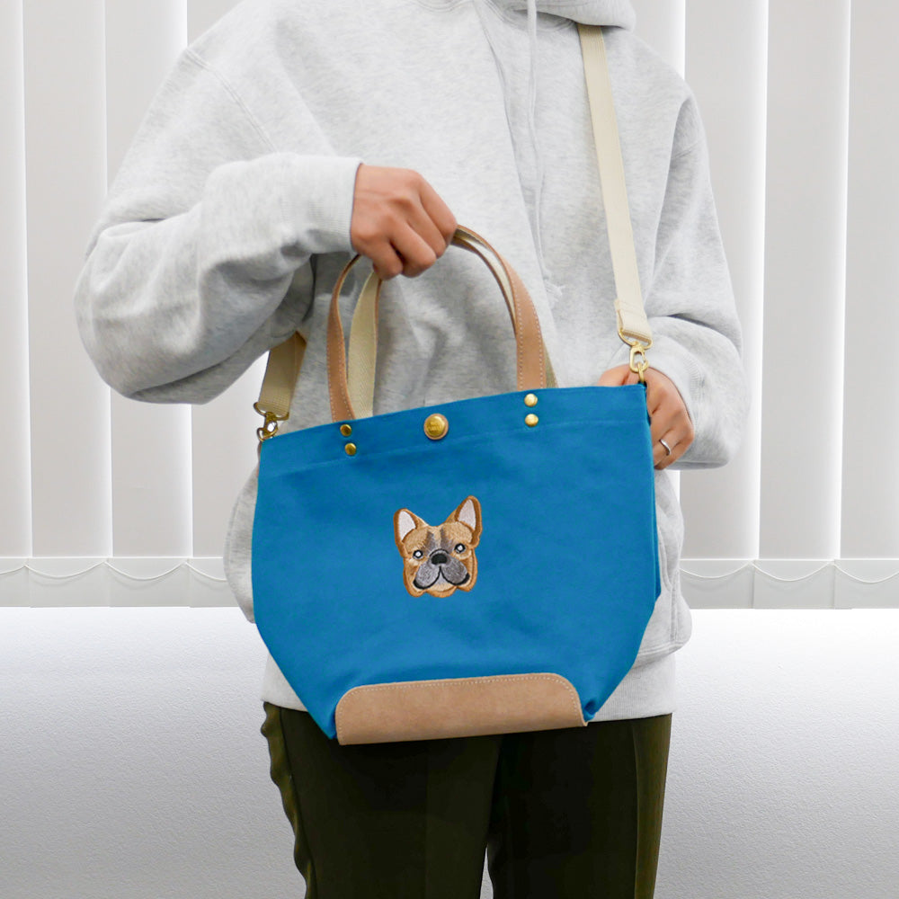 FB FACE EMB SHOULDER 2WAY BAG 【Fawn】