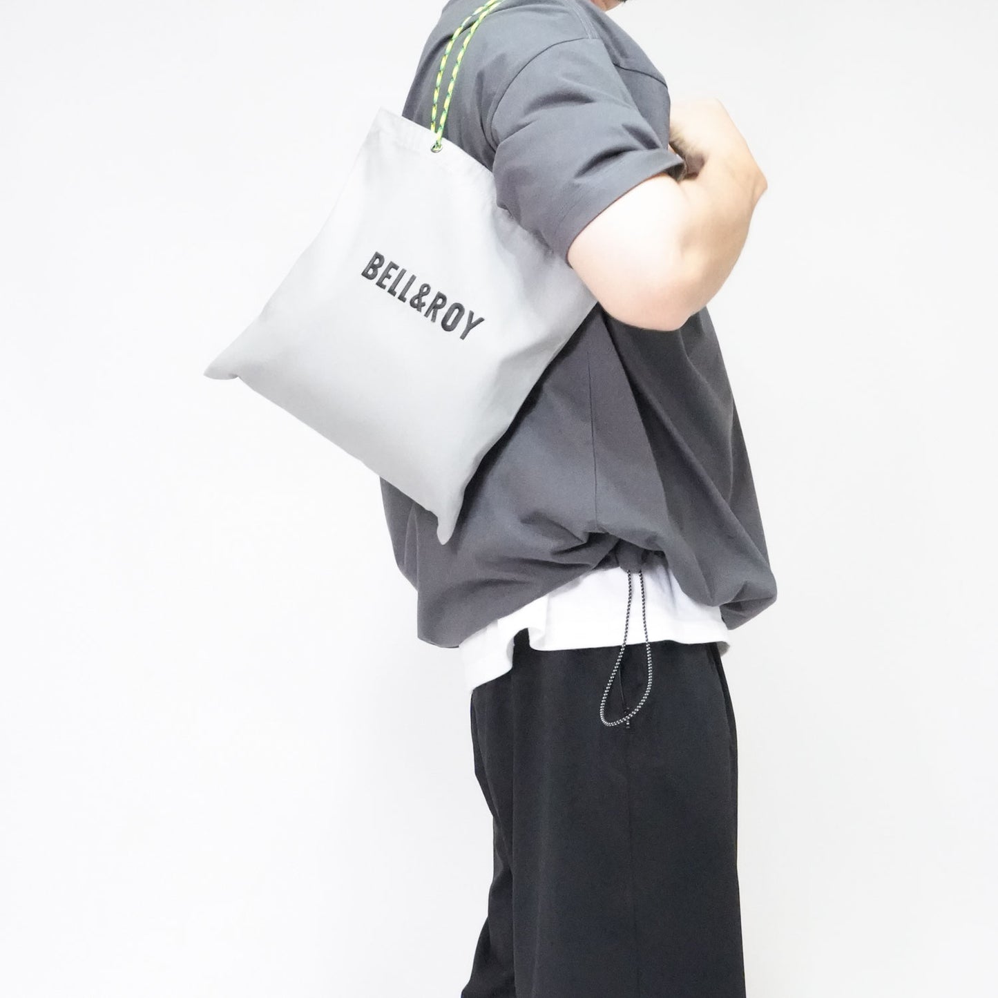 〈期間限定受注生産〉ネーム刺繍セミオーダー【PARACORD SQUARE TOTE BAG/ スクエアトートバッグ】